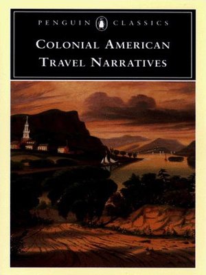 cover image of Colonial American Travel Narratives